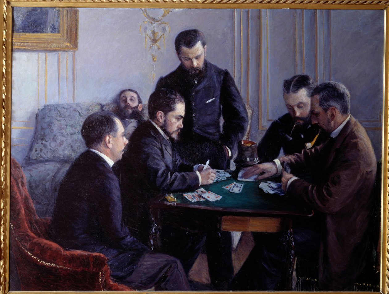 Część besigue. Obraz Gustave Caillebotte (1848-1894) autorstwa Gustave Caillebotte