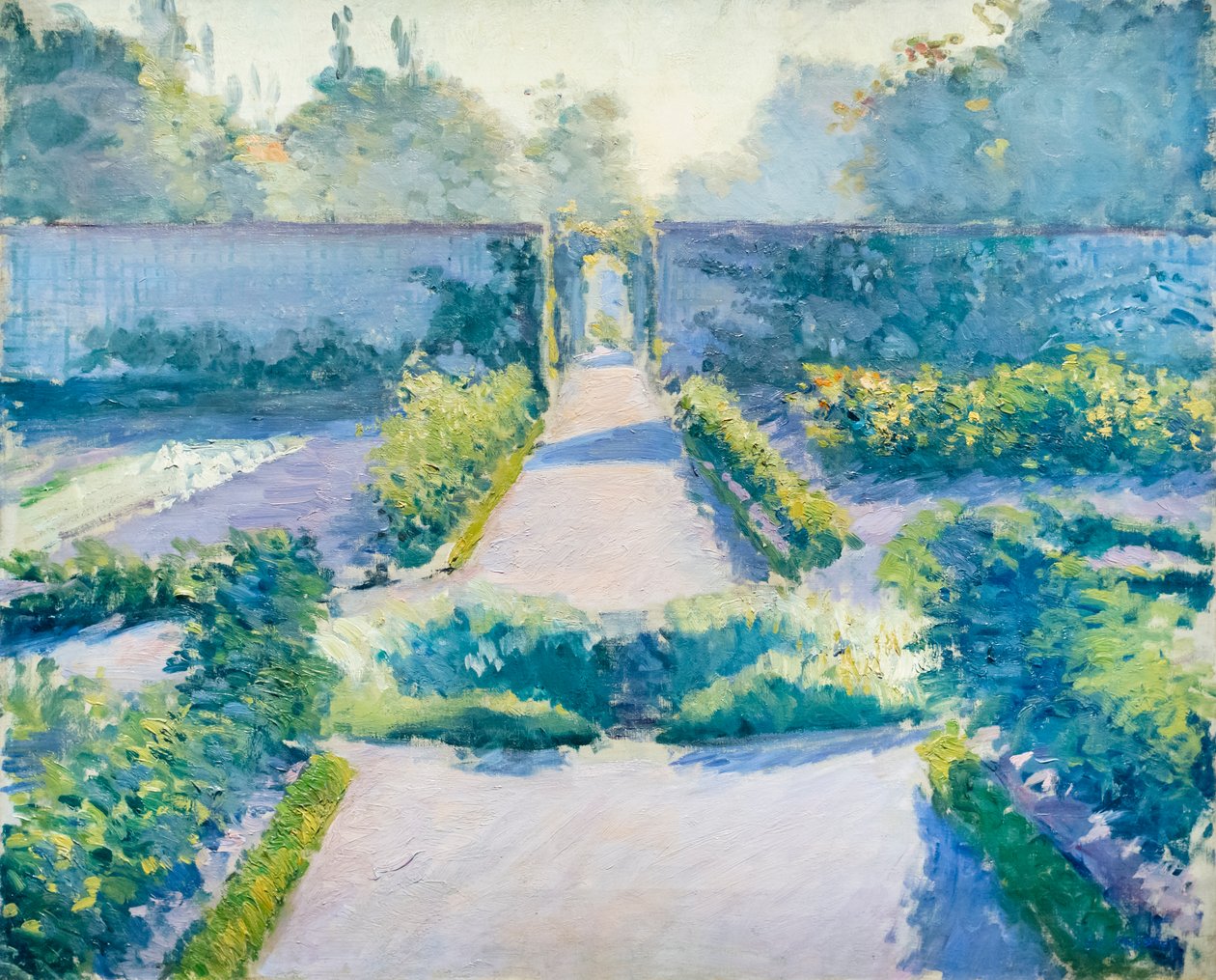Ogród kuchenny, Yerres, ok. 1875-1877 (olej na płótnie) autorstwa Gustave Caillebotte