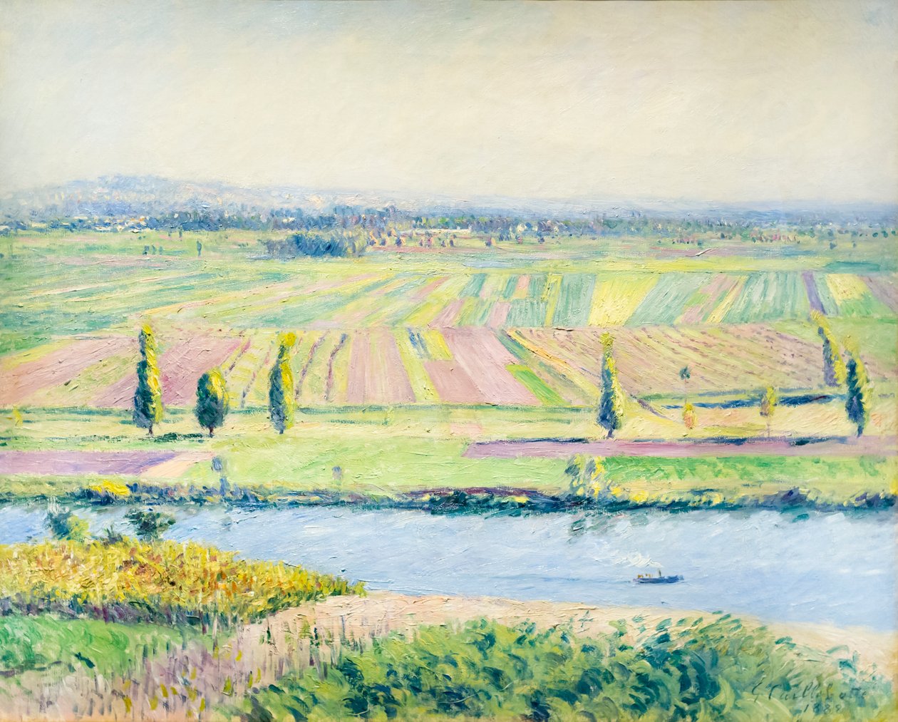 Równina Gennevilliers ze wzgórz Argenteuil autorstwa Gustave Caillebotte
