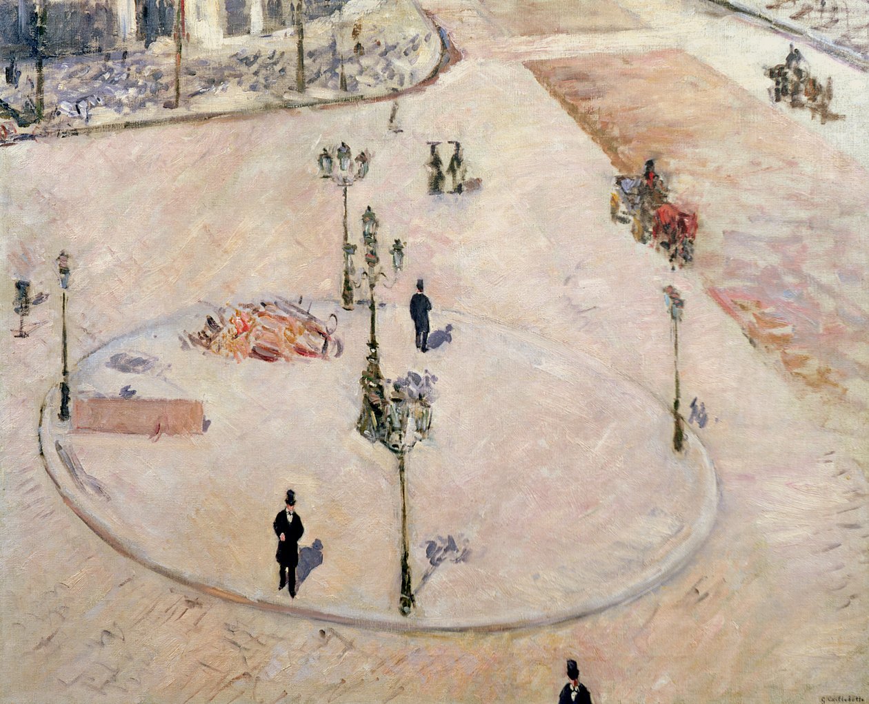 Wyspa na Boulevard Haussmann, 1880 r. autorstwa Gustave Caillebotte