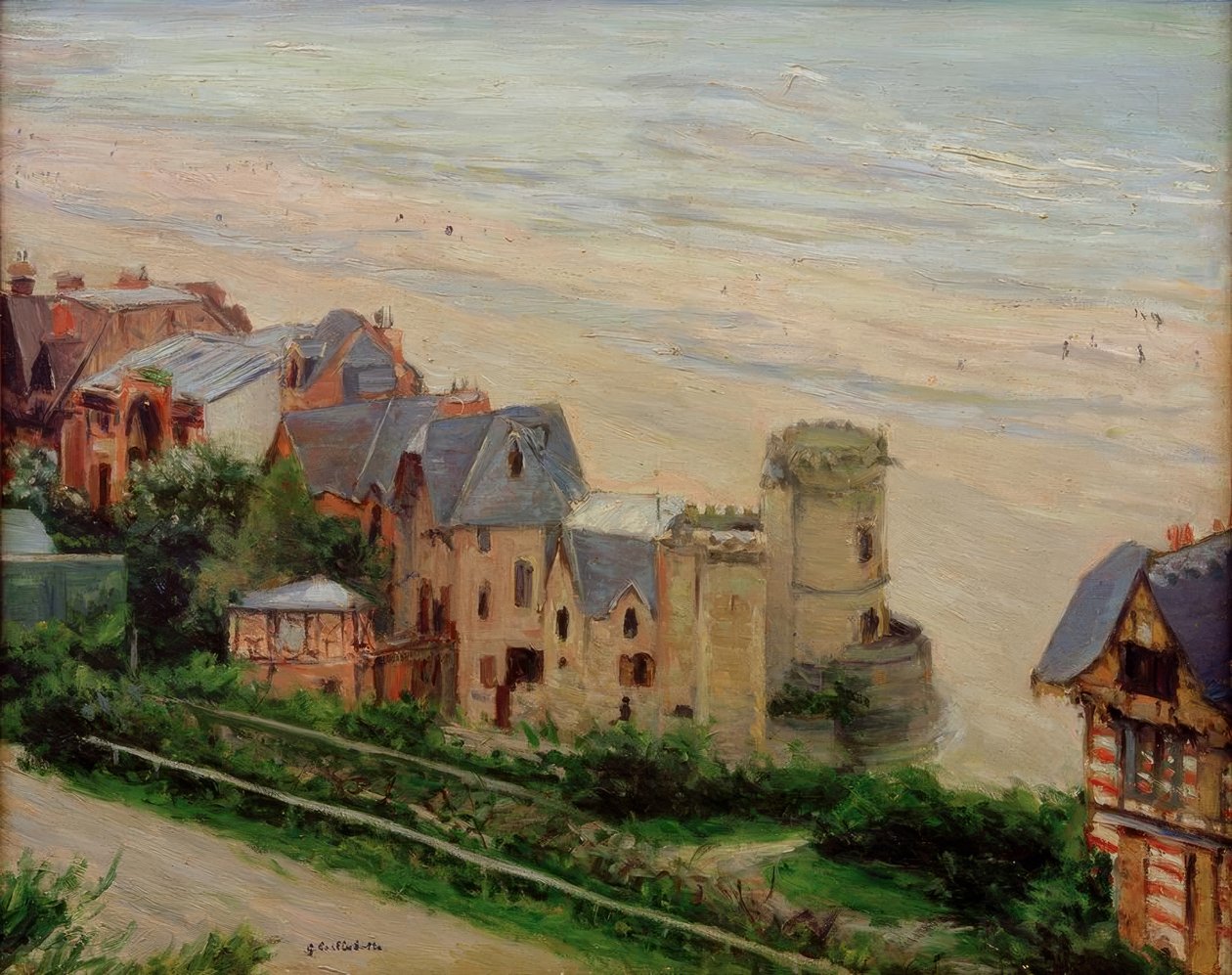 Trouville, plaża i wille? autorstwa Gustave Caillebotte