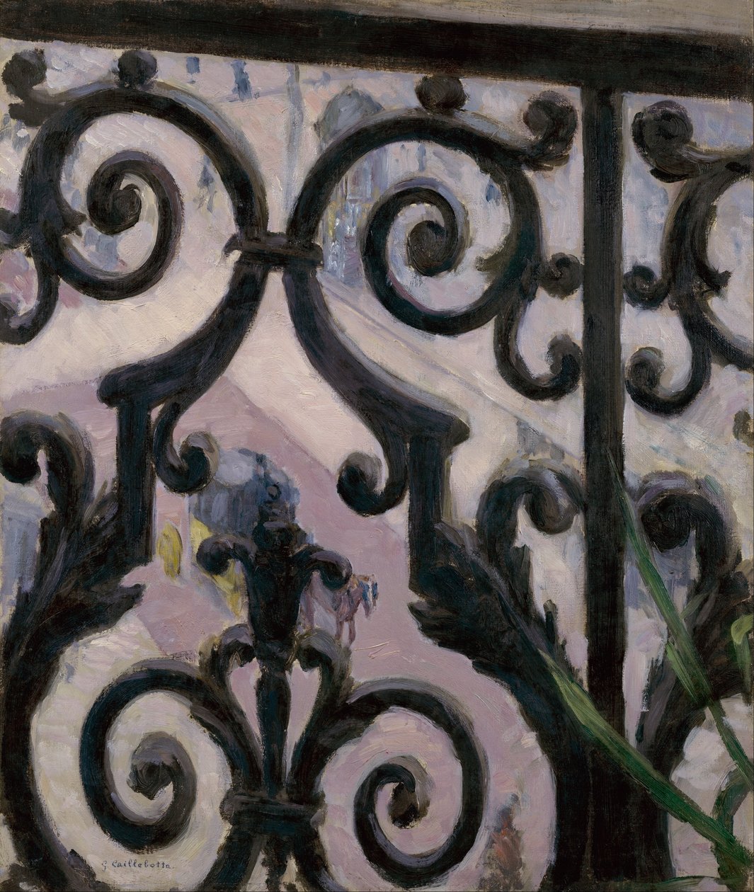 Widok z balkonu autorstwa Gustave Caillebotte