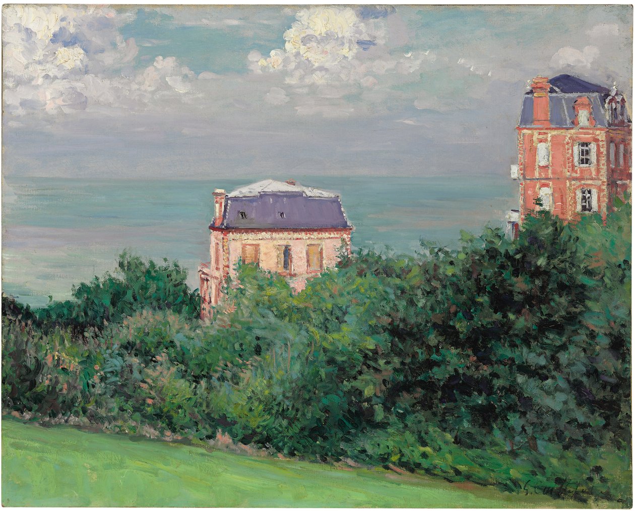 Wille w Villers-sur-Mer (olej na płótnie) autorstwa Gustave Caillebotte