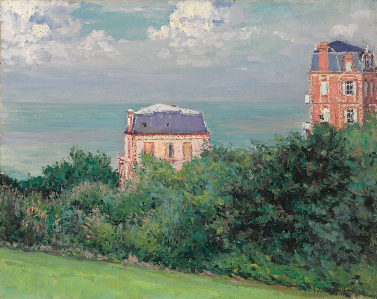 Wille w Villers-sur-Mer, 1880 autorstwa Gustave Caillebotte