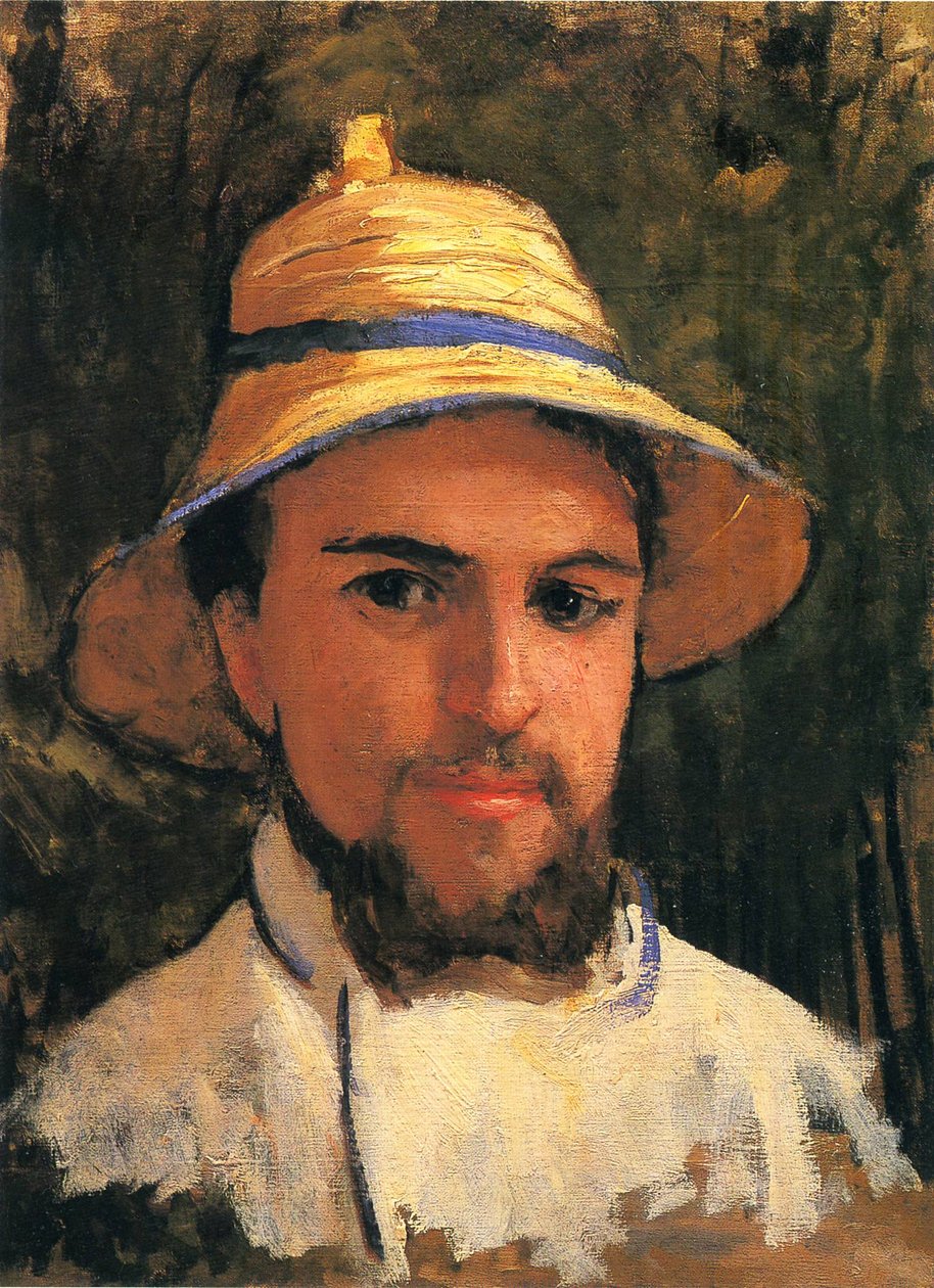 Autoportret w słomkowym kapeluszu autorstwa Gustave Caillebotte