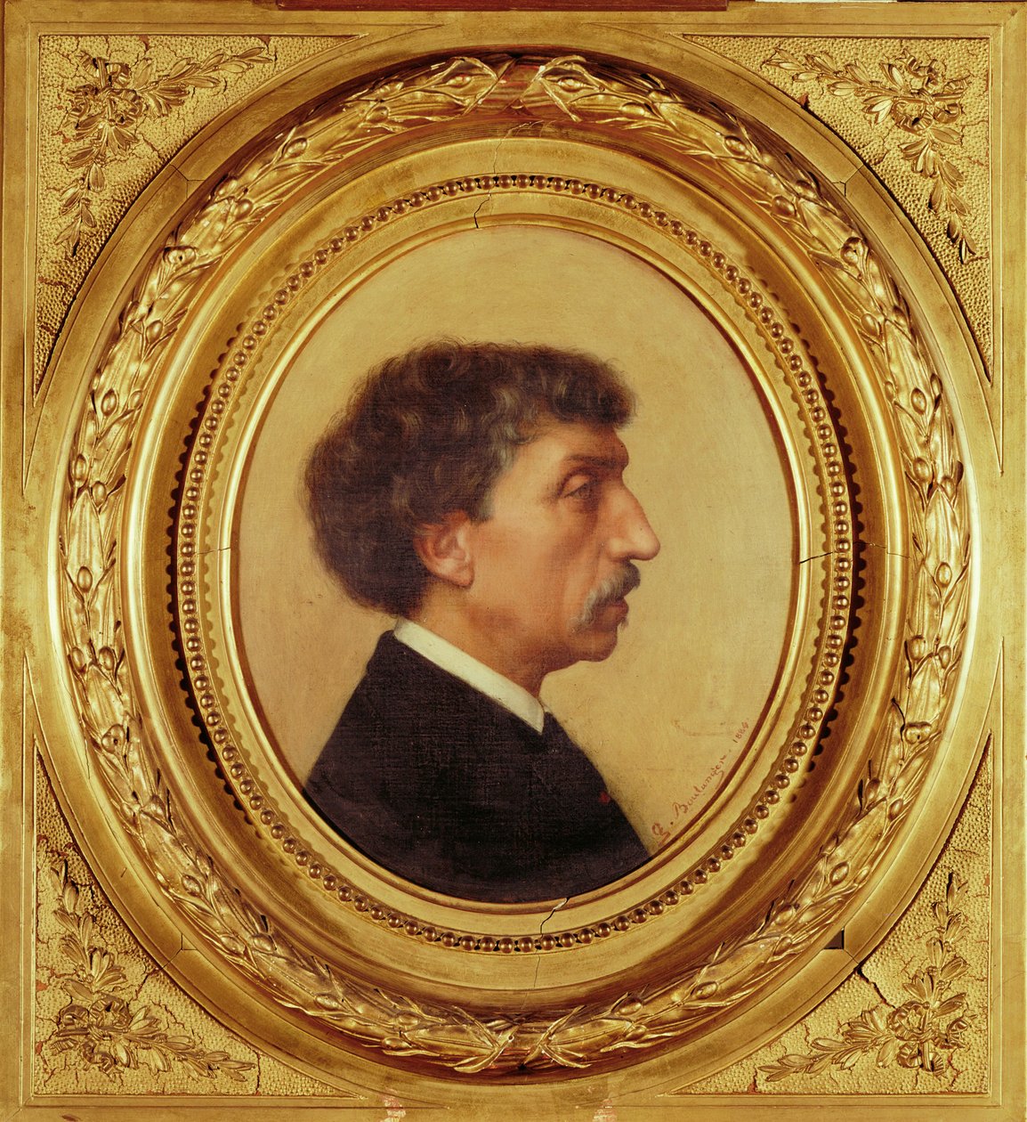 Charles Garnier, architekt, którego plany nowego ... autorstwa Gustave Clarence Rodolphe Boulanger