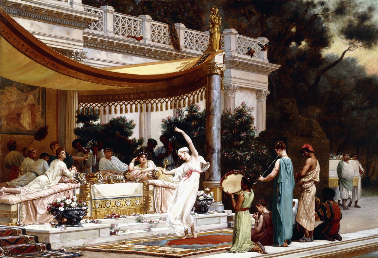Przyjemne godziny w domu Lucullus, 1977 autorstwa Gustave Clarence Rodolphe Boulanger