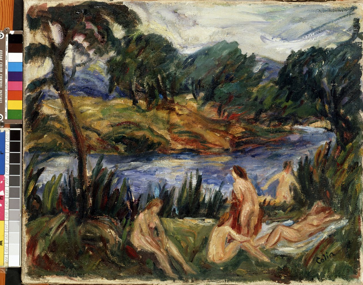 "Kobiety nad rzeką" (Kobiety nad rzeką) Obraz Gustave