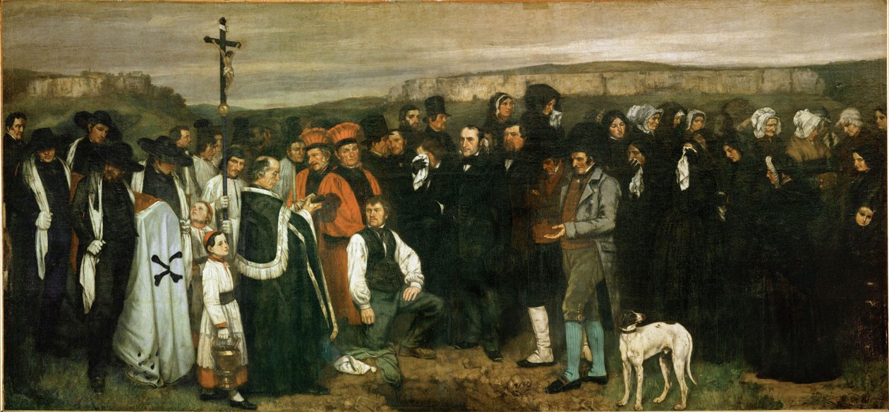 Pochówek w Ornans autorstwa Gustave Courbet