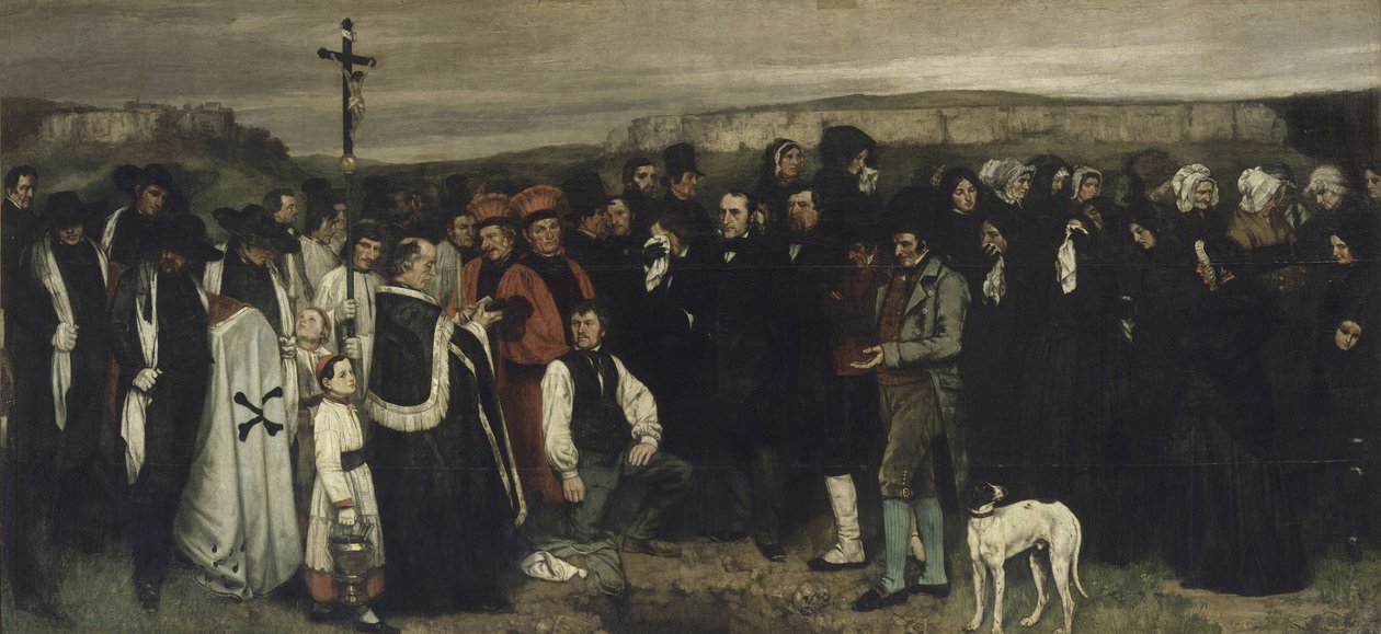 A Burial at Ornans Alternative title(s): Painting of Human Figures, the History of a Burial at Ornans Un enterrement à Ornans, dit aussi Tableau de figures humaines, historique d