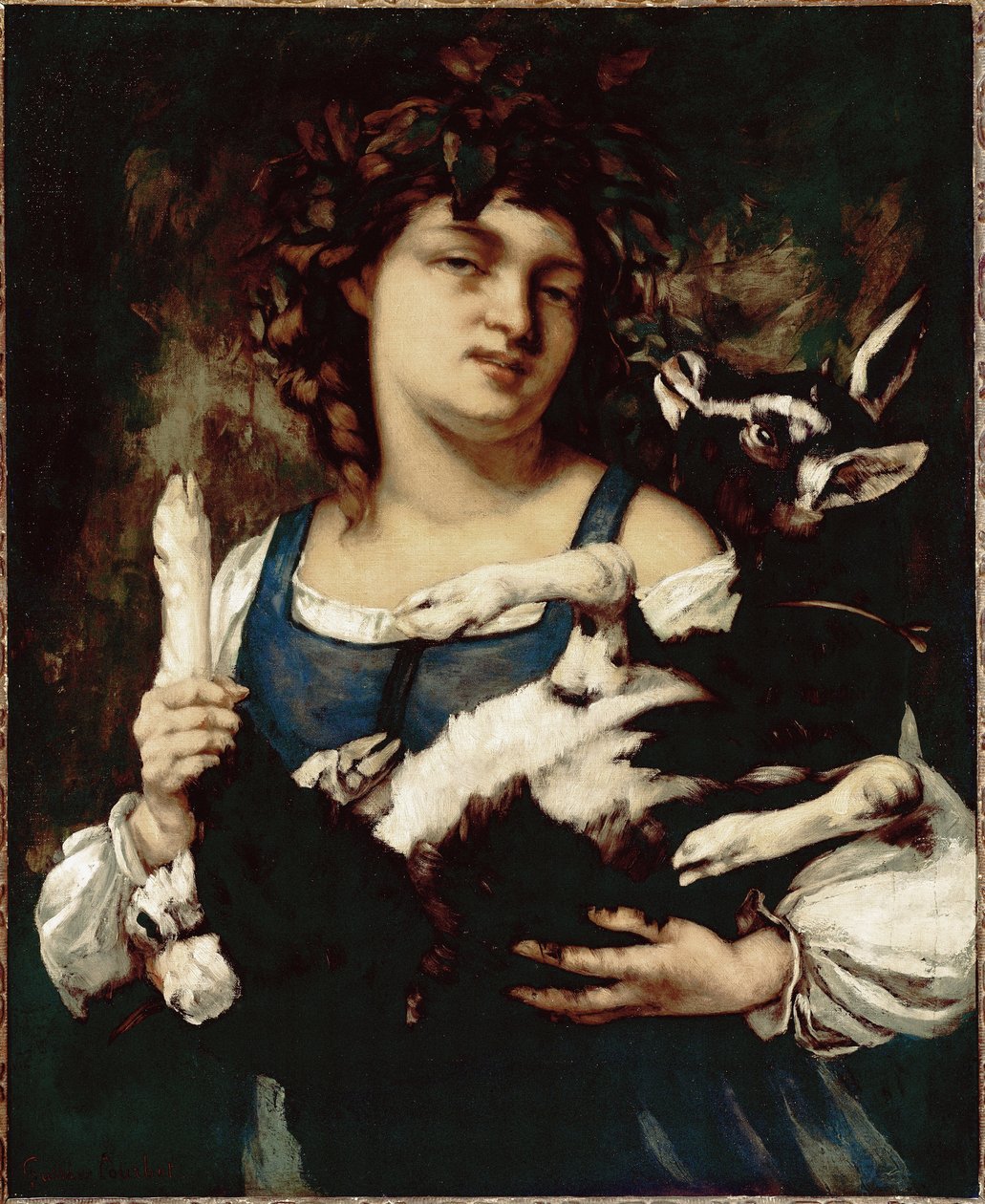 Wiejska dziewczyna z dzieckiem Obraz Gustave