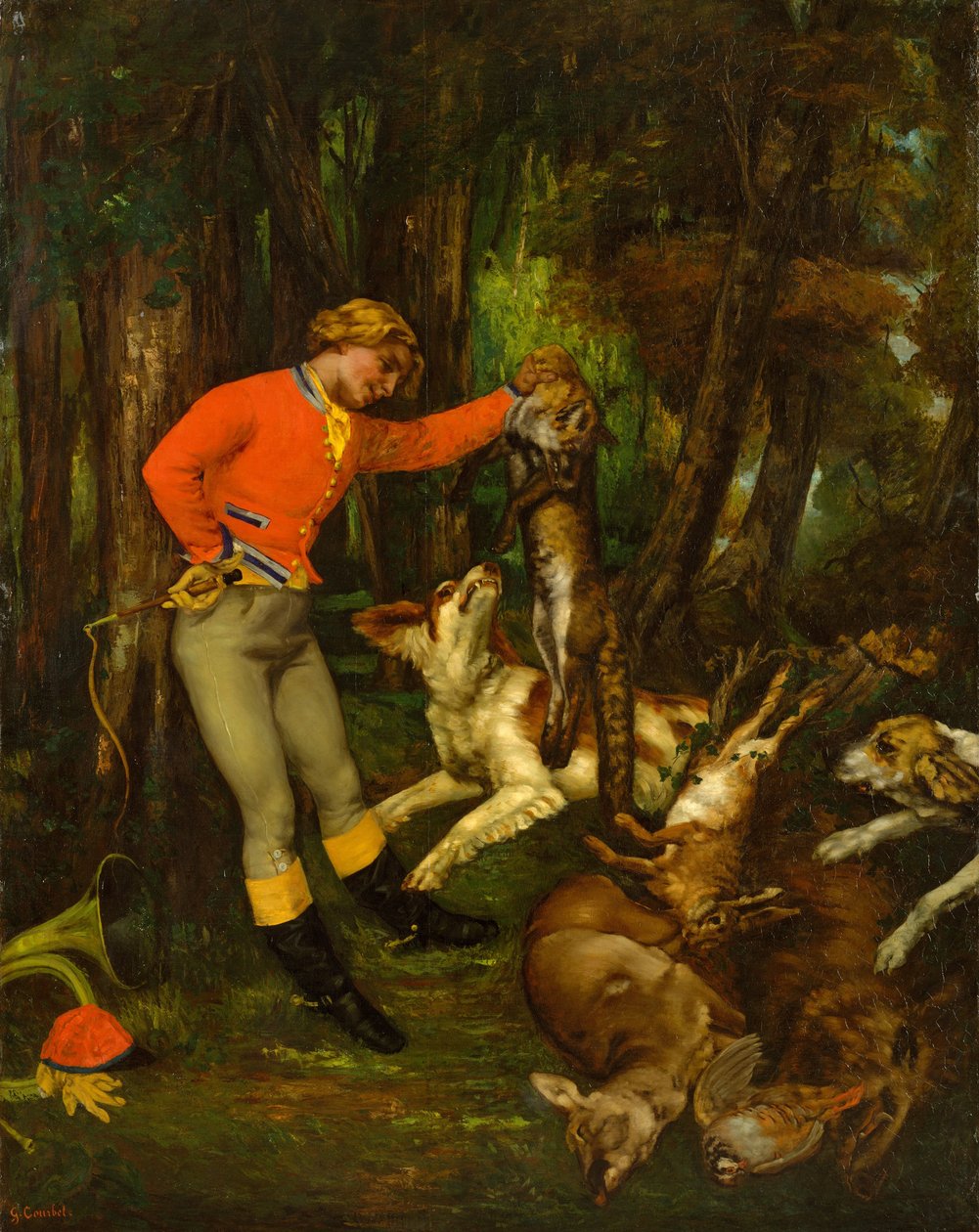 Po polowaniu, ok.1859 autorstwa Gustave Courbet
