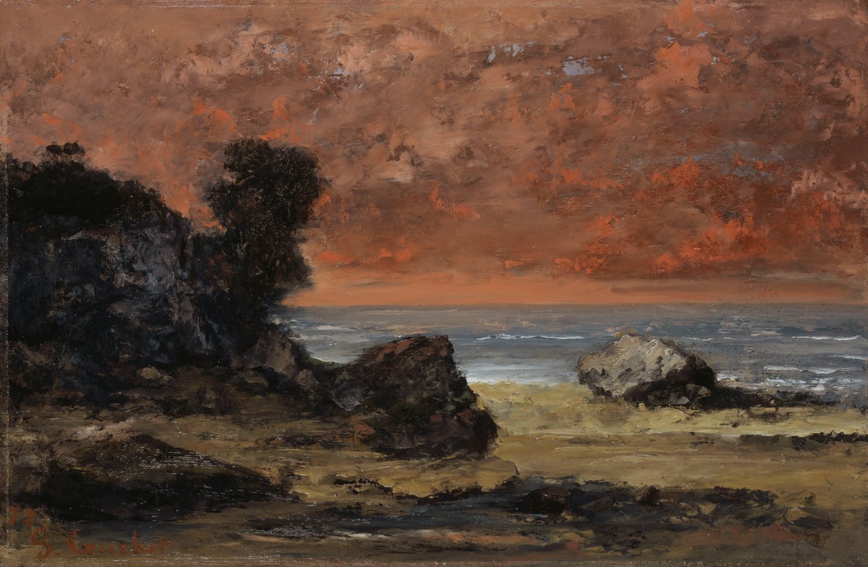 Po burzy, 1872 autorstwa Gustave Courbet