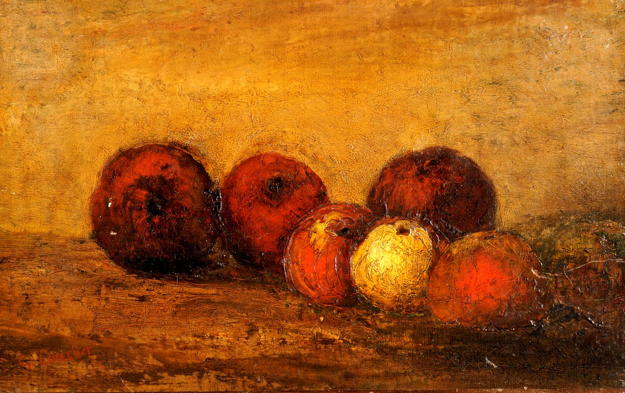 Jabłka autorstwa Gustave Courbet
