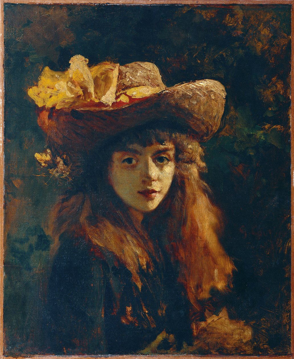 portret dziewczyny autorstwa Gustave Courbet