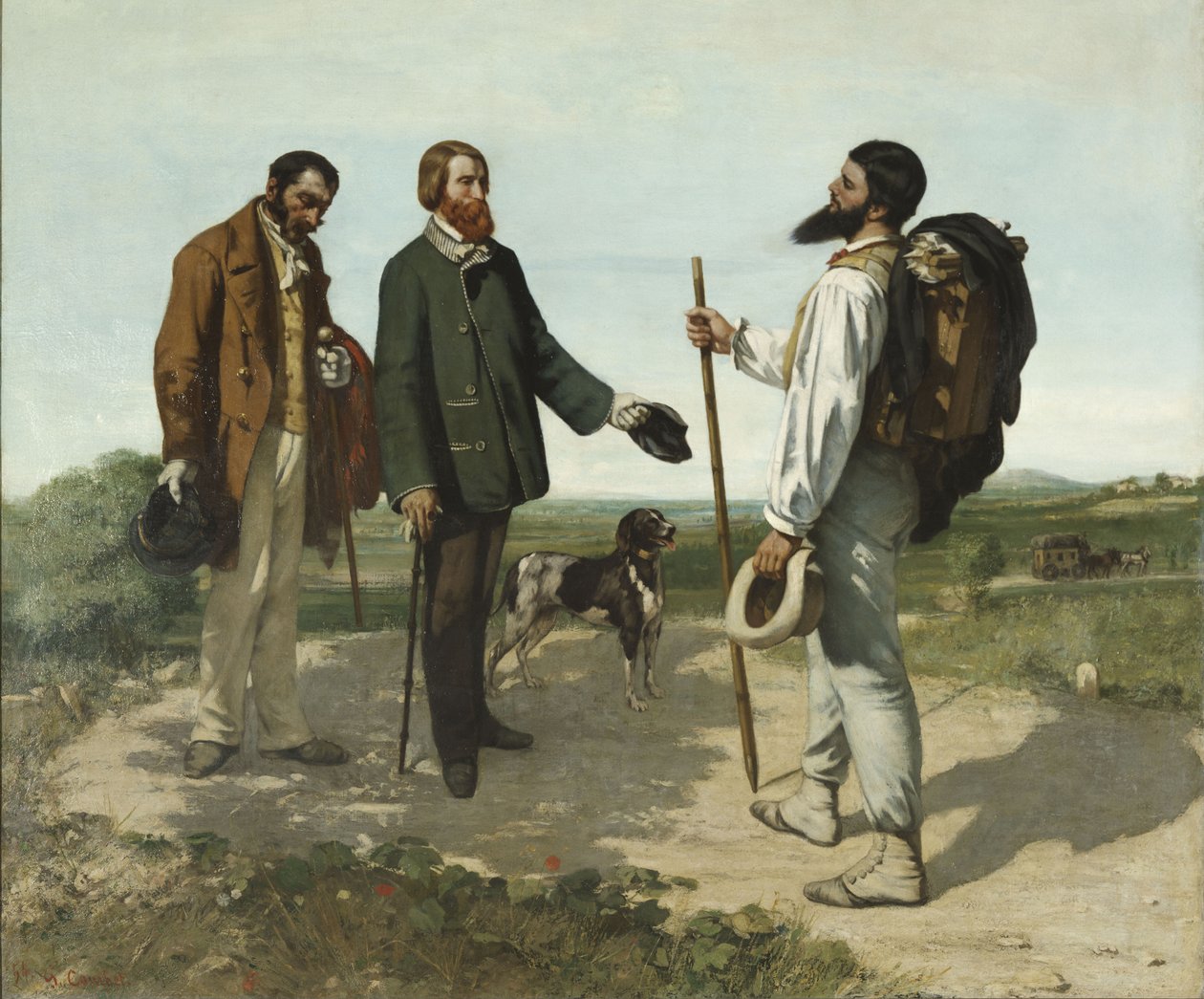 Witam Panie Courbet autorstwa Gustave Courbet