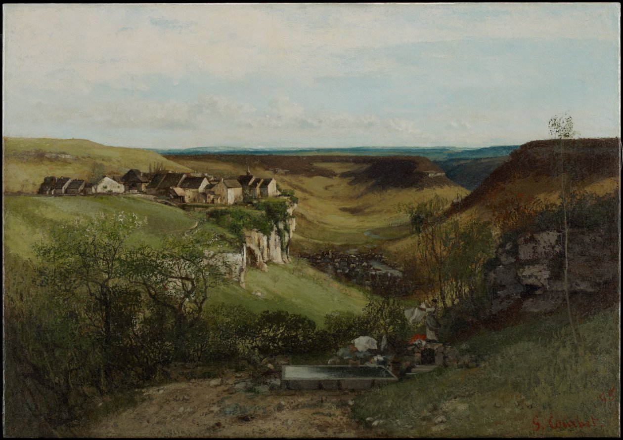 Zamek w Ornans autorstwa Gustave Courbet