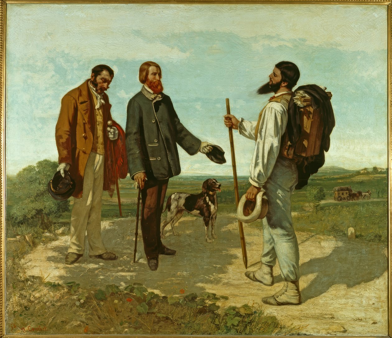 Spotkanie autorstwa Gustave Courbet