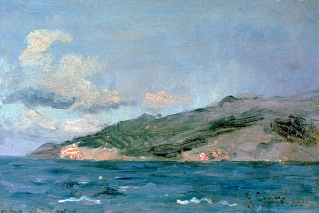 Wejście do Cieśniny Gibraltarskiej, 1848. autorstwa Gustave Courbet