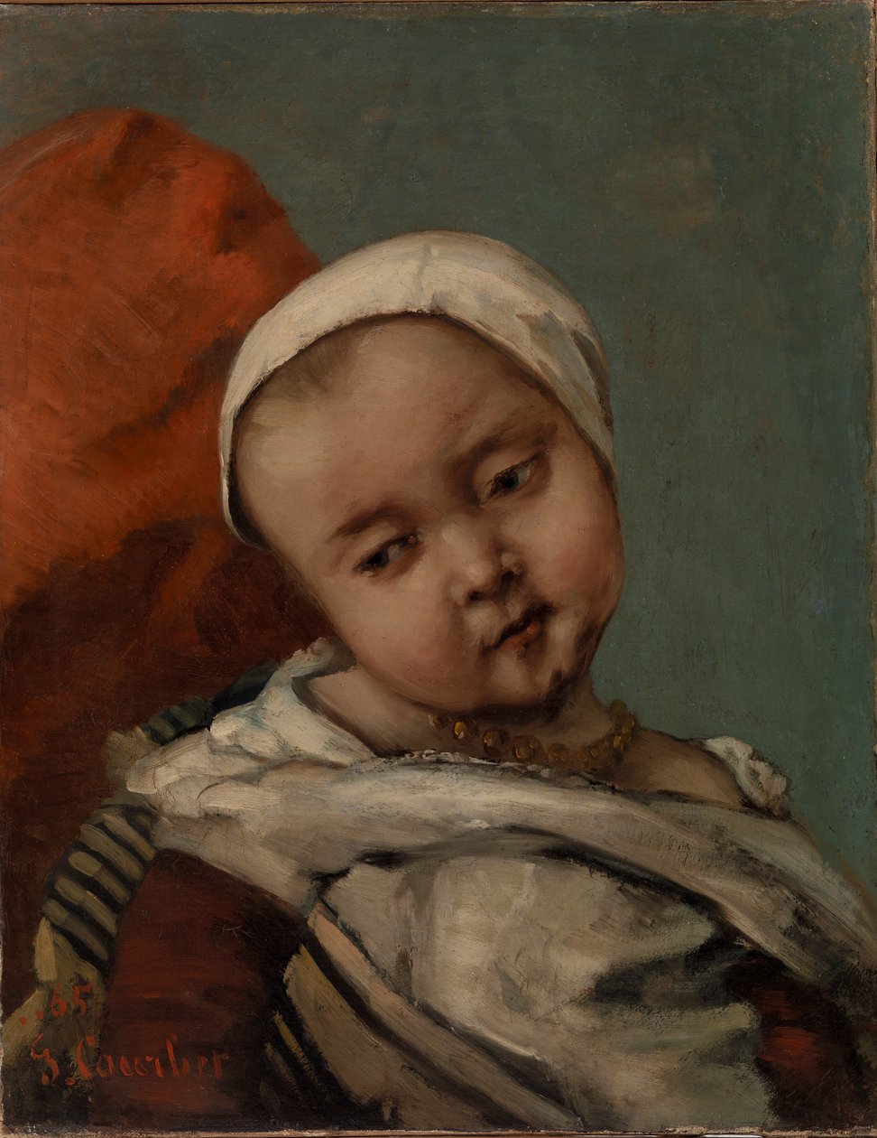 Głowa dziecka, 1865 autorstwa Gustave Courbet