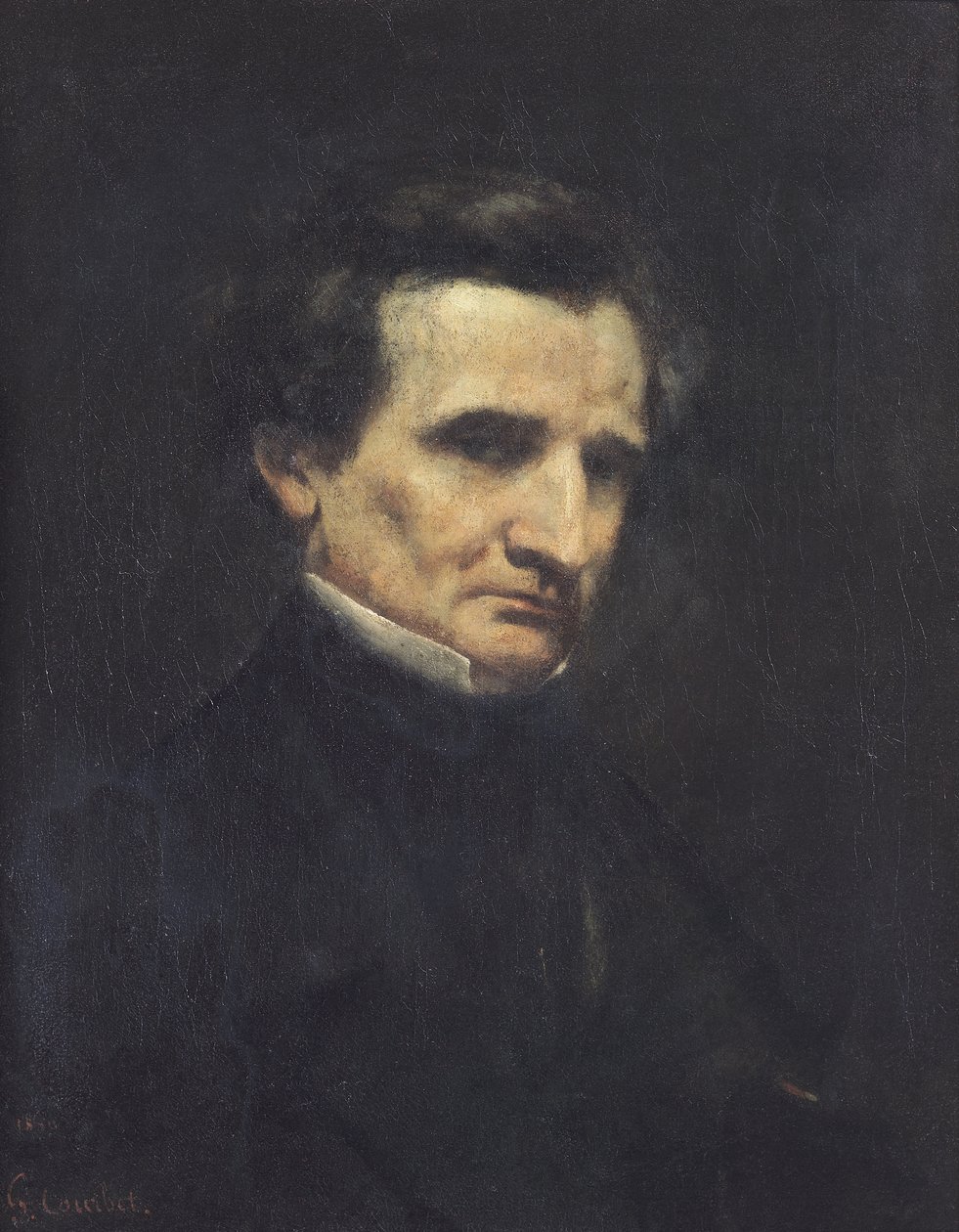 Hector Berlioz (1803-69) 1850 autorstwa Gustave Courbet