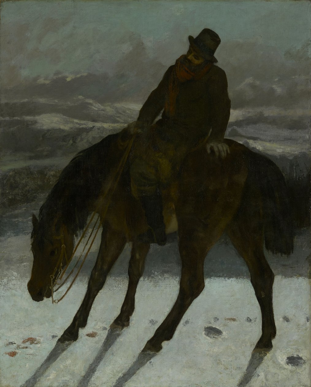 Myśliwy na koniu autorstwa Gustave Courbet