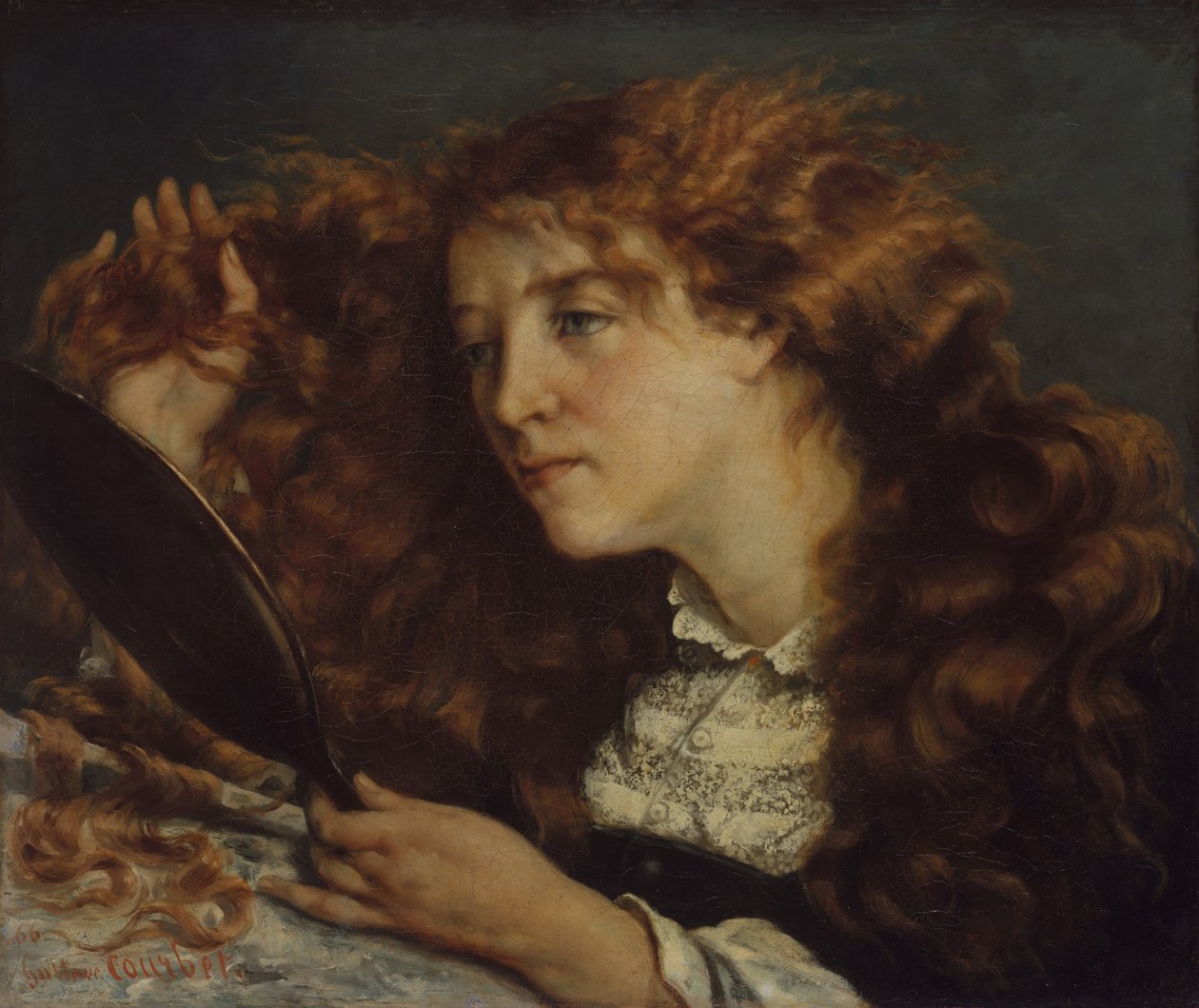 Jo, La Belle Ireland, 1865-66 autorstwa Gustave Courbet