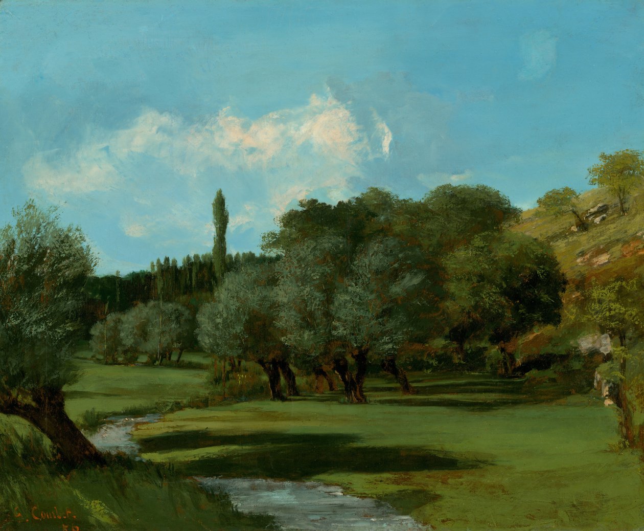 La Bretonnerie w Departamencie Indre autorstwa Gustave Courbet