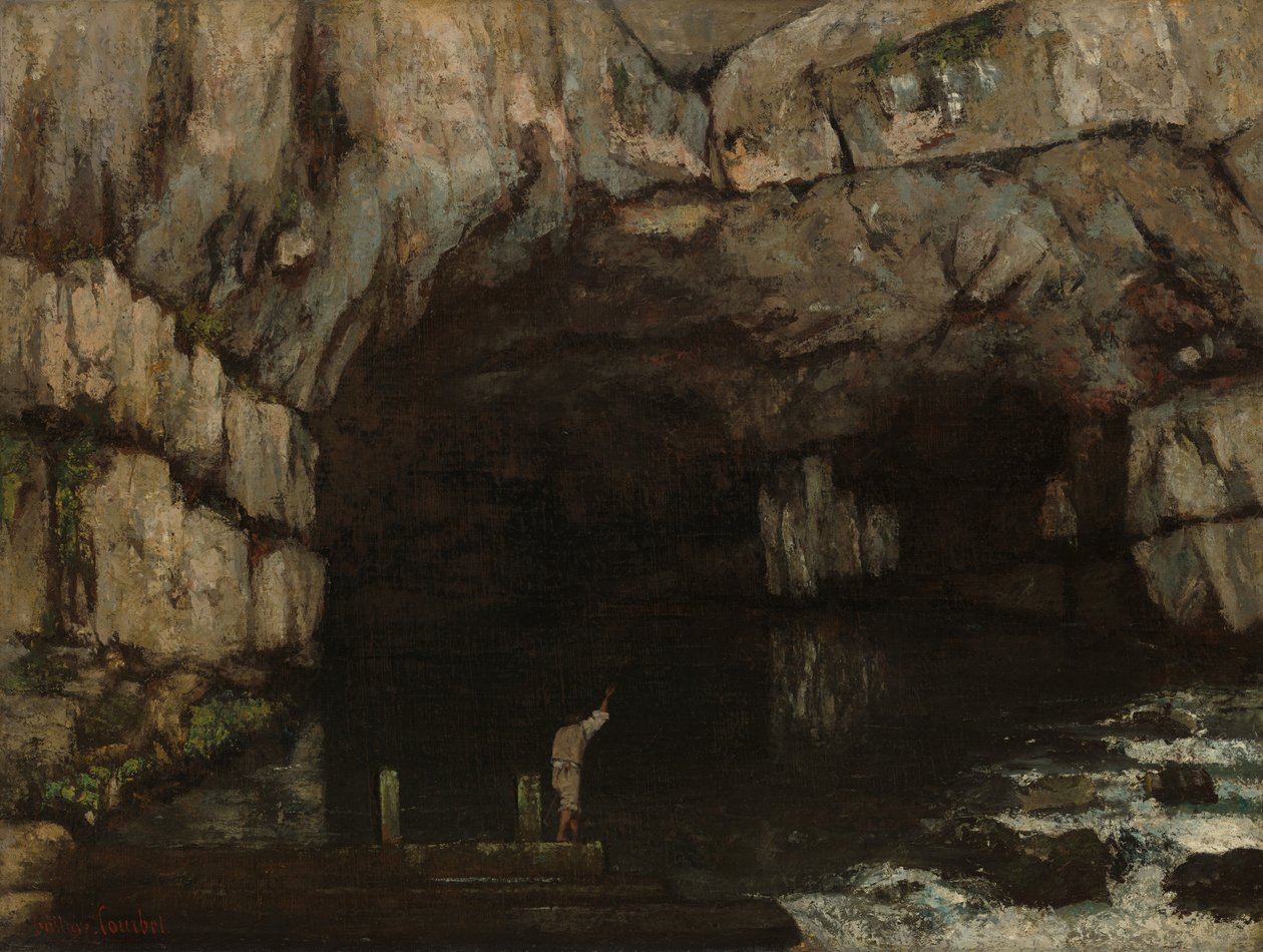 Jaskinia Loue autorstwa Gustave Courbet