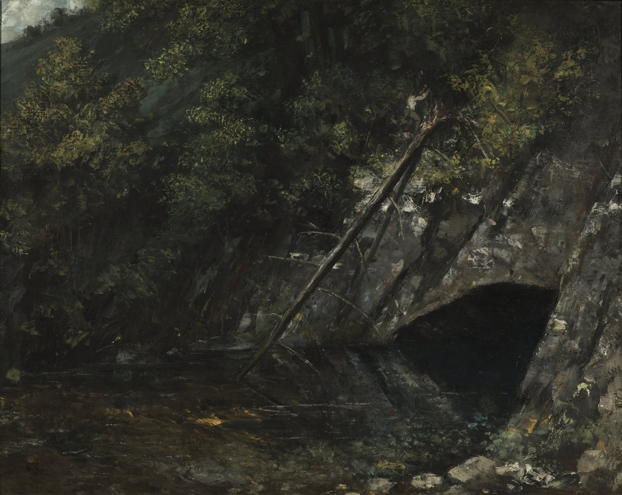 Pejzaż z La Source Bleue autorstwa Gustave Courbet
