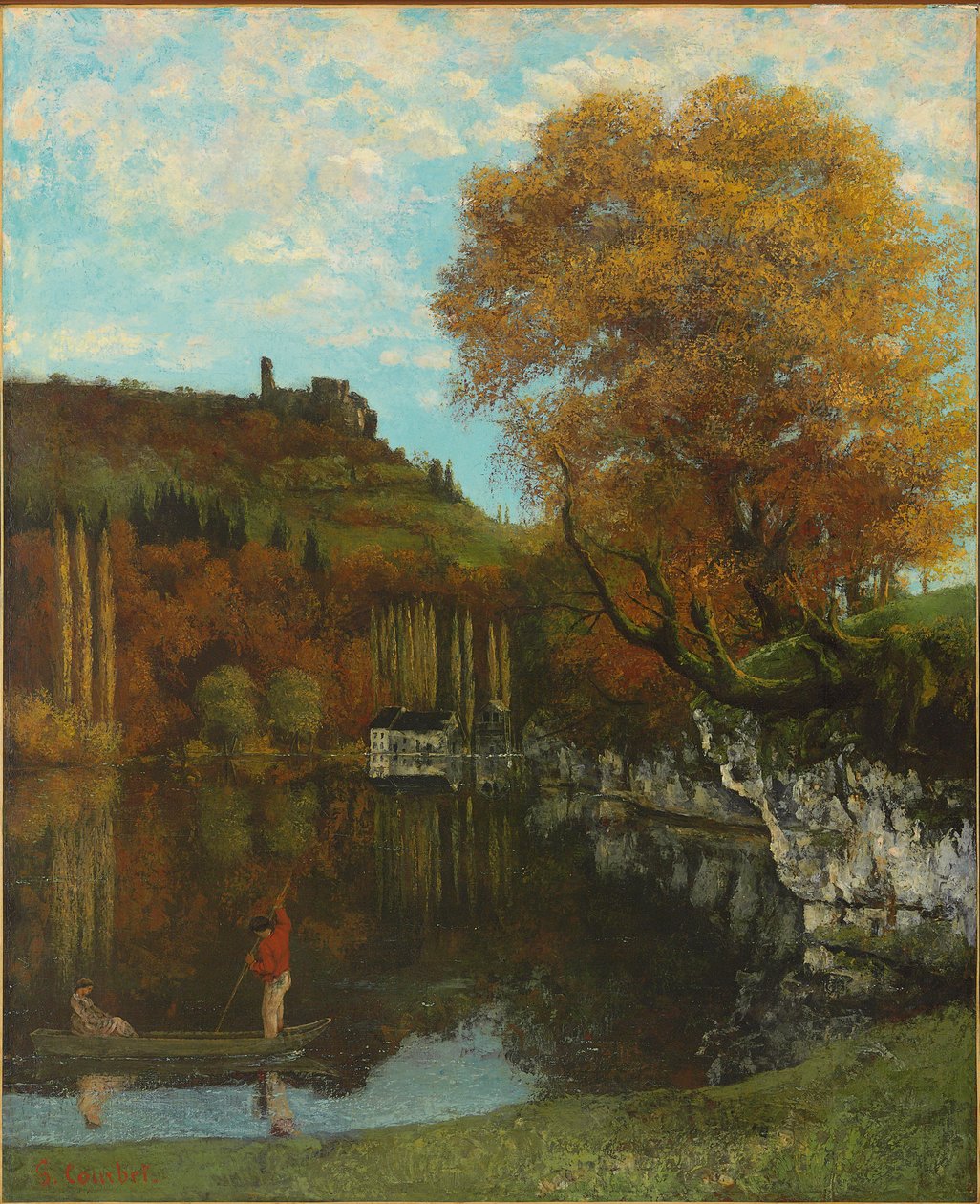 Lustro Scey-en-Varais, 1864-68 autorstwa Gustave Courbet