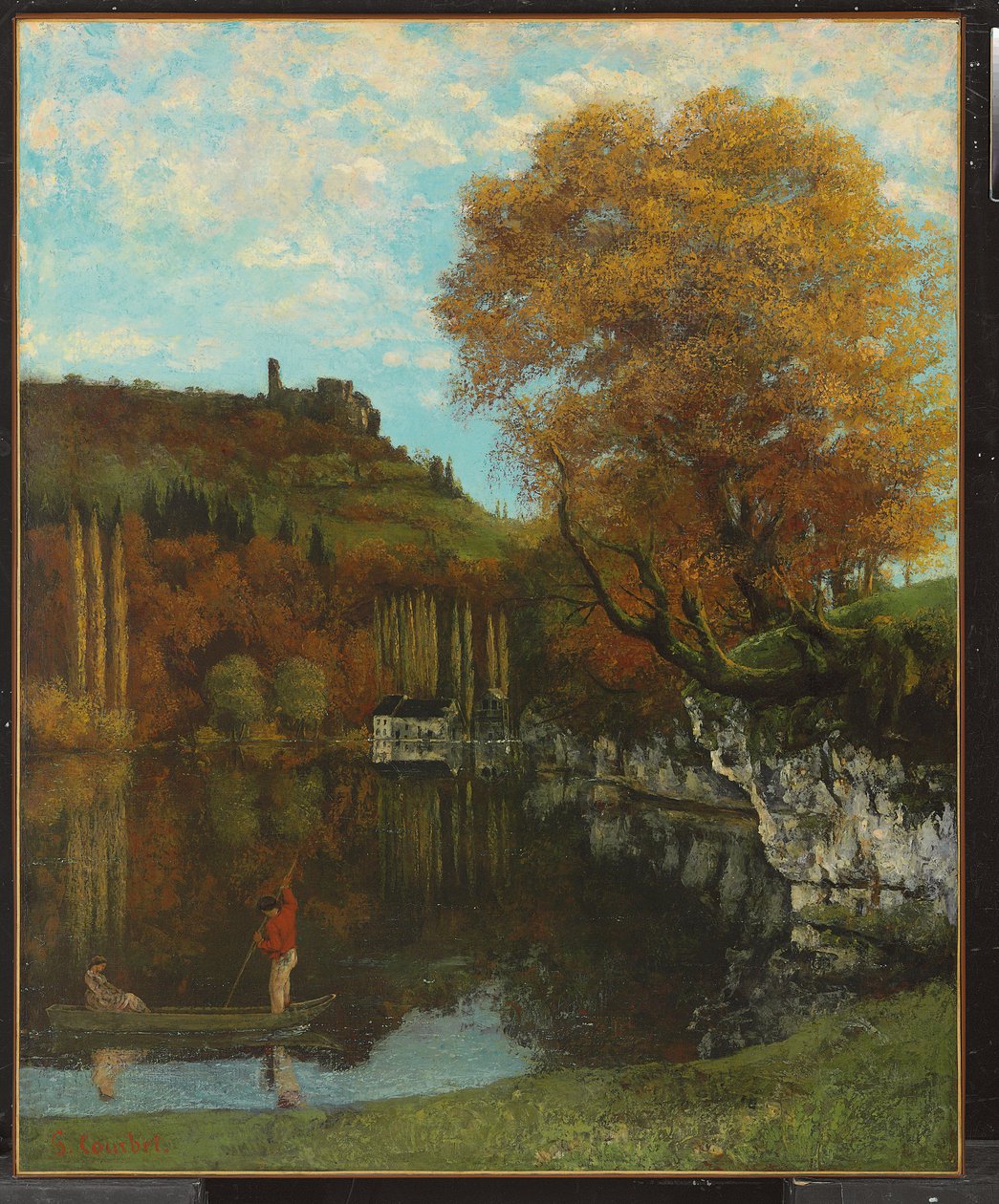 Lustro Scey-en-Varais, 1864-68 autorstwa Gustave Courbet