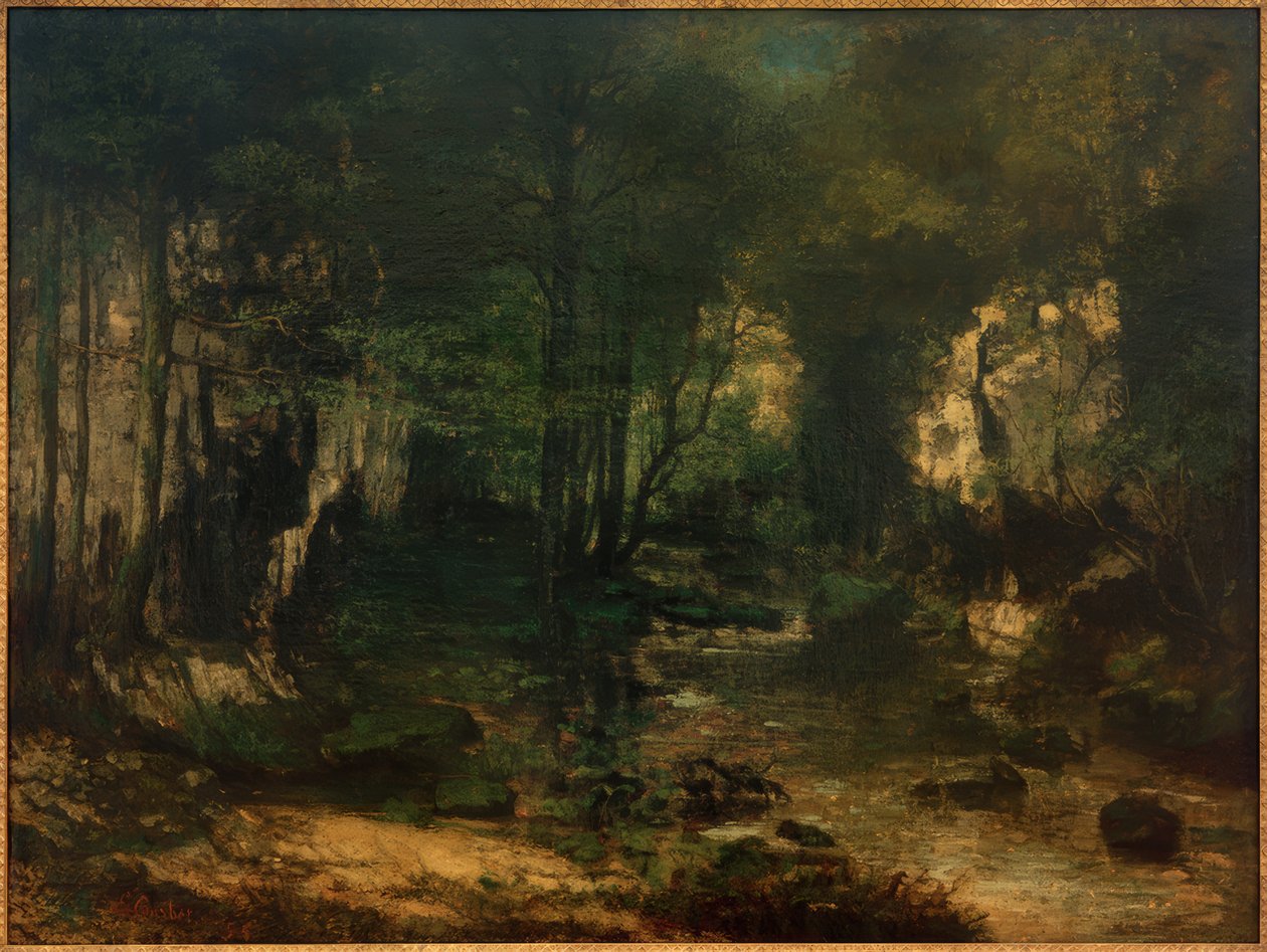 Ruisseau du Puits-Noir, dolina Loue autorstwa Gustave Courbet