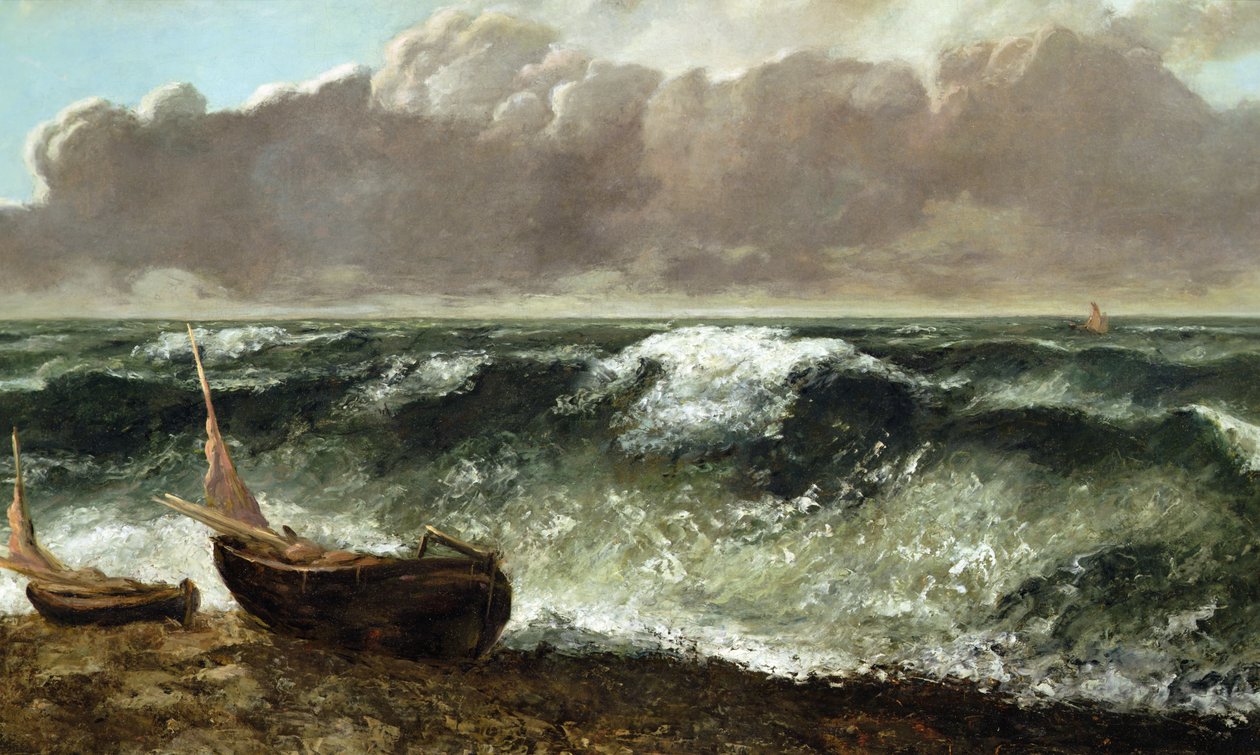 Le Vague, c.1869/70 (olej na płótnie) autorstwa Gustave Courbet