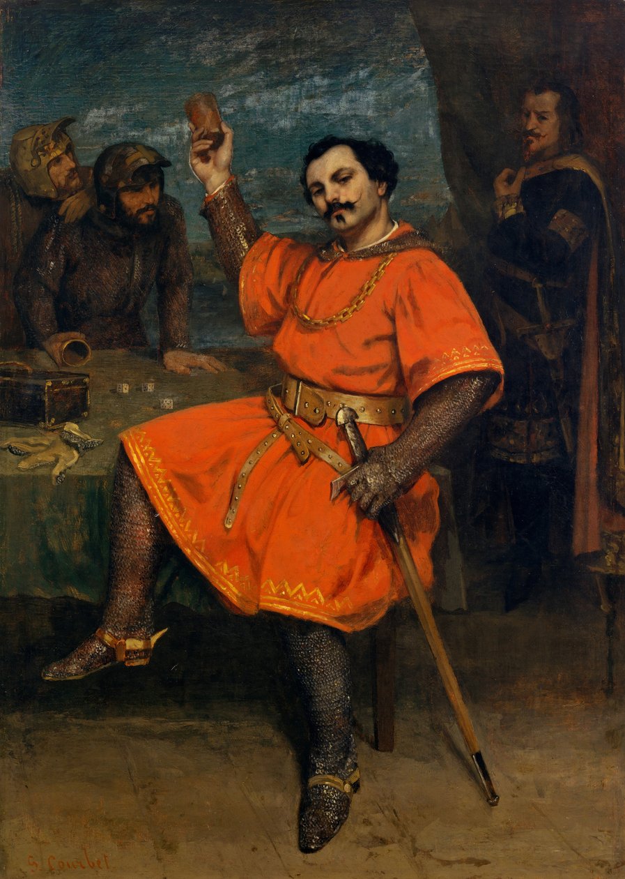 Louis Gueymard 1822-1880 jako Robert diabeł, 1857. autorstwa Gustave Courbet