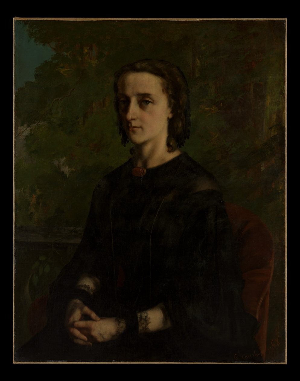 Pani Frederic Breyer (Fanny Hélène Van Bruyssel, 1830–1894) autorstwa Gustave Courbet