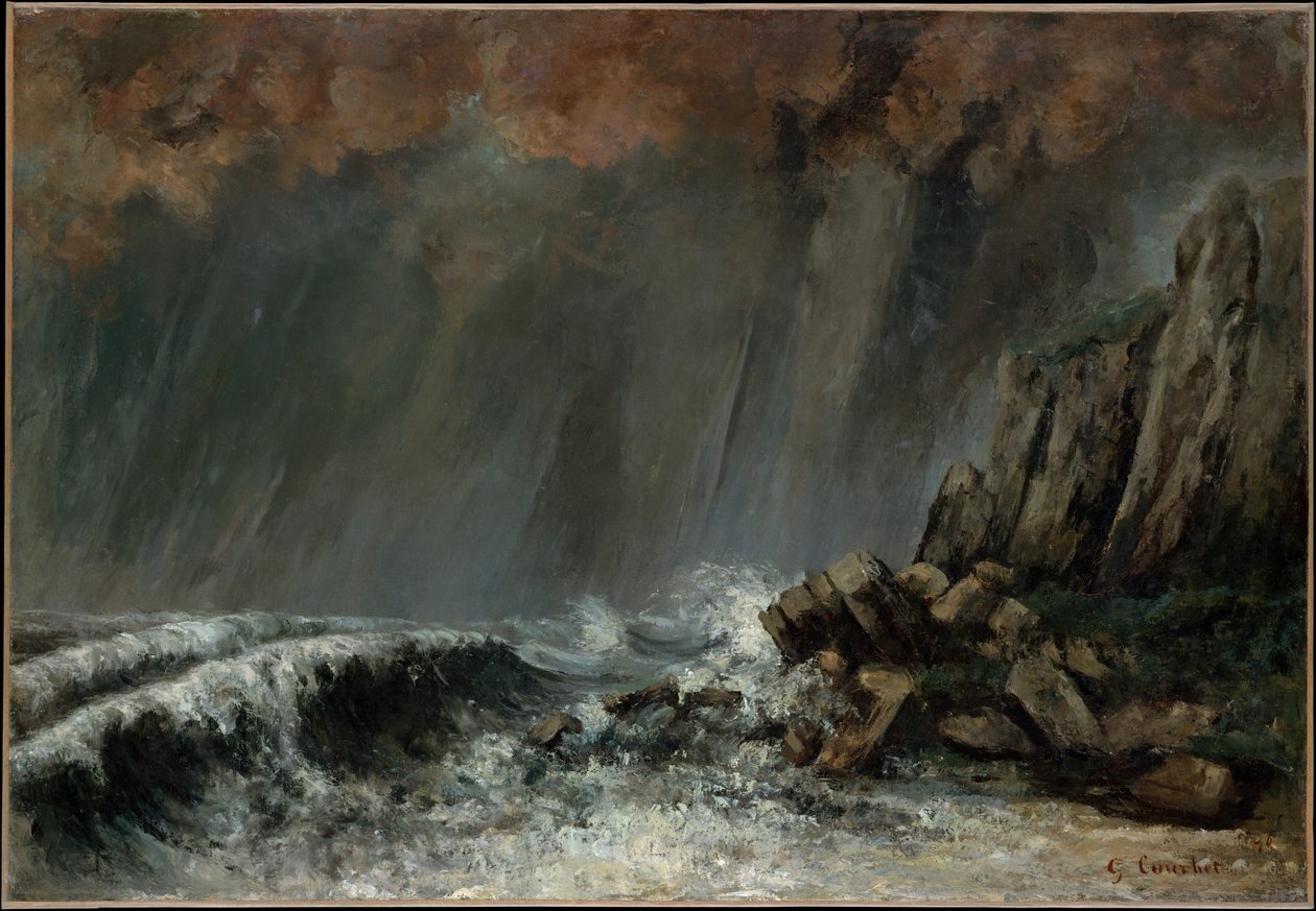Marine: Trąba wodna autorstwa Gustave Courbet