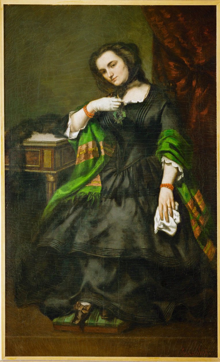 Mme. Auguste Cuoq (olej na płótnie) autorstwa Gustave Courbet