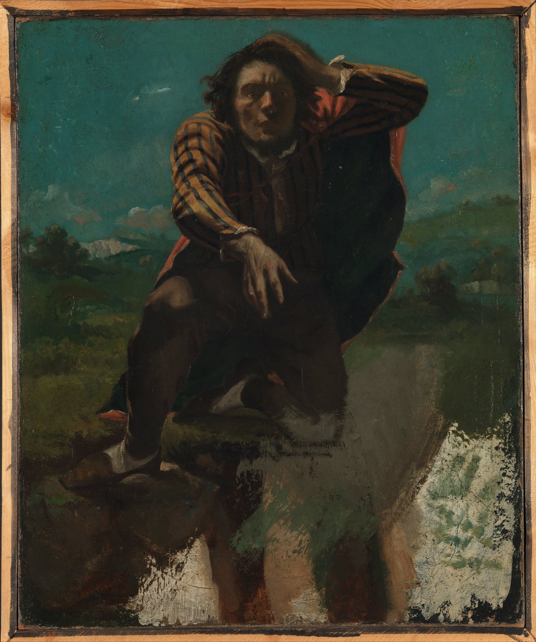 Na krawędzi klifu autorstwa Gustave Courbet