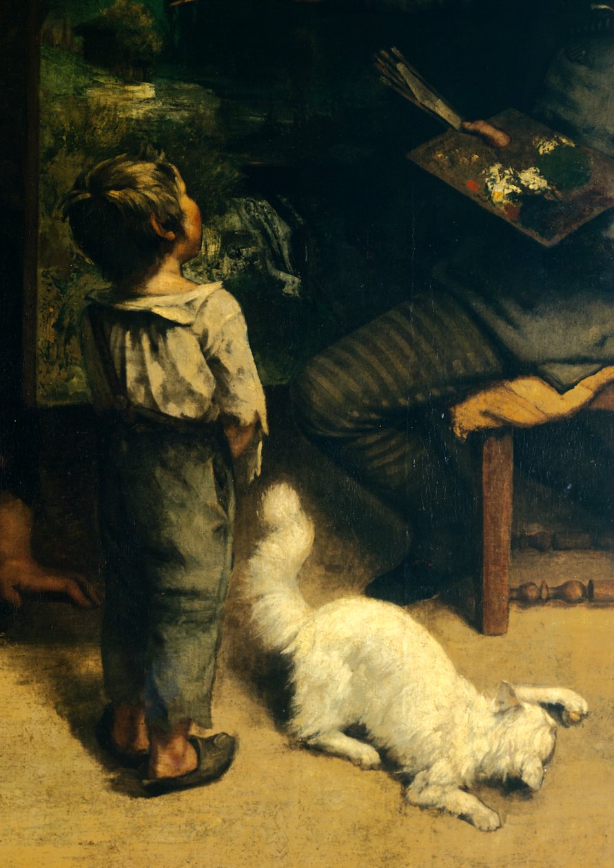 Pracownia malarza autorstwa Gustave Courbet