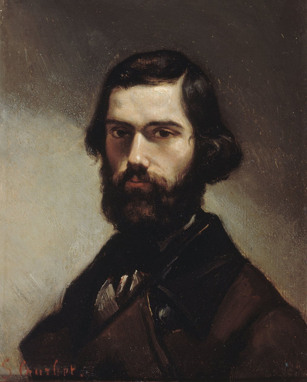 Portret Julesa Vallèsa 1832-1885, 1861. autorstwa Gustave Courbet