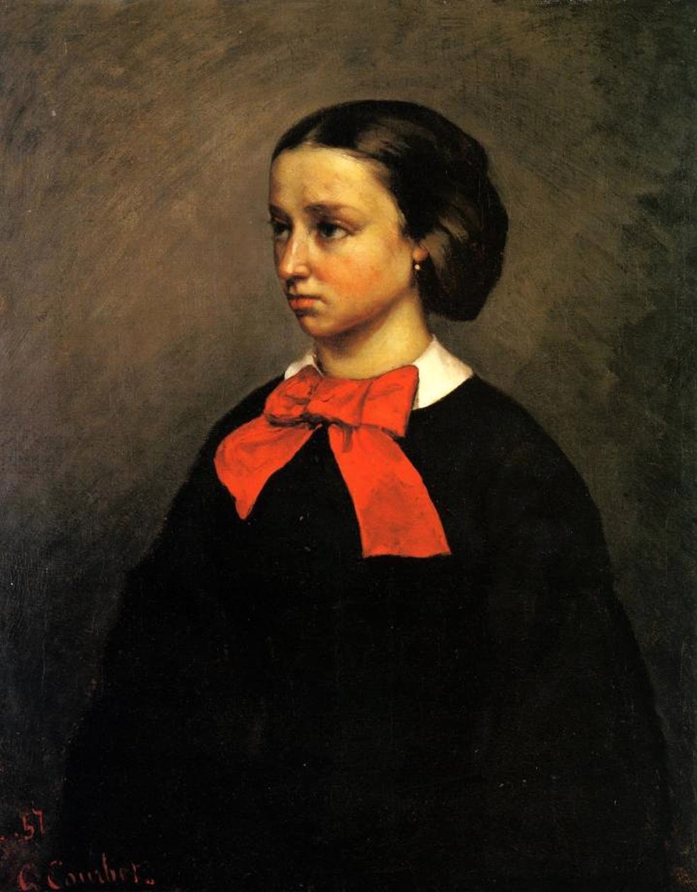 Portret Madame Jacquet autorstwa Gustave Courbet