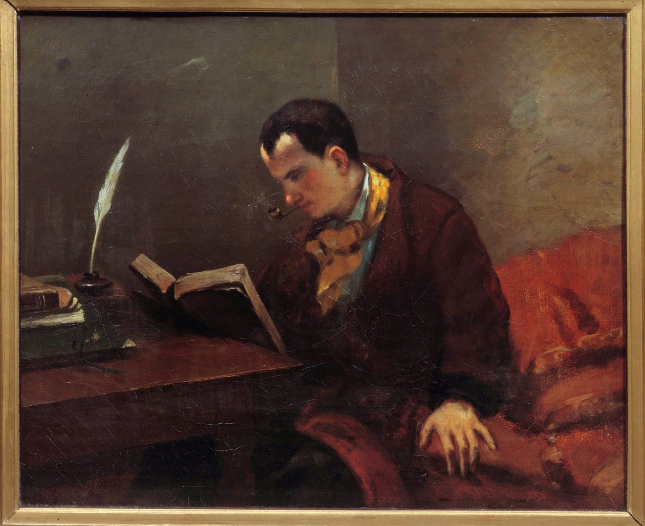 Portret poety Charles Baudelaire (1821-1867) Obraz Gustave
