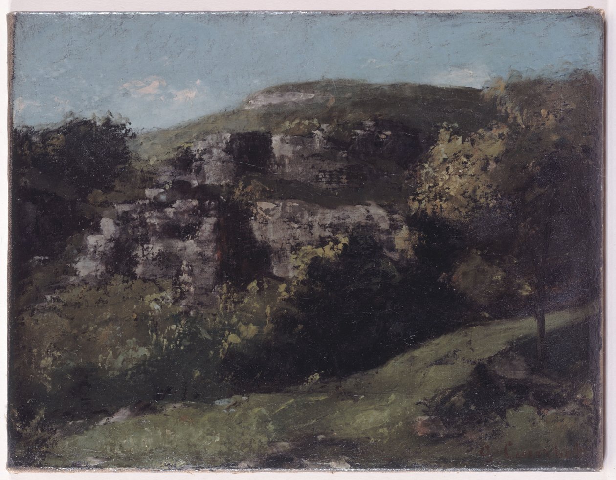 Skały w Ornans autorstwa Gustave Courbet