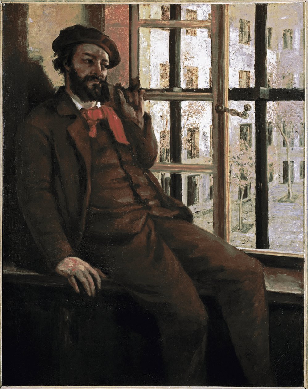 Autoportret w więzieniu Sainte-Pelagie Artysta osadzony w więzieniu za udział w gminie - Obraz Gustave