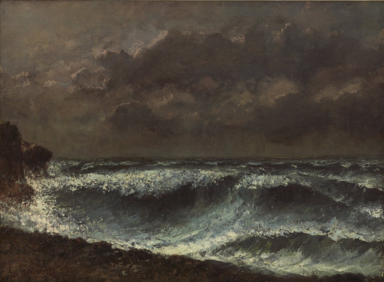 Na horyzoncie zbliża się burza autorstwa Gustave Courbet