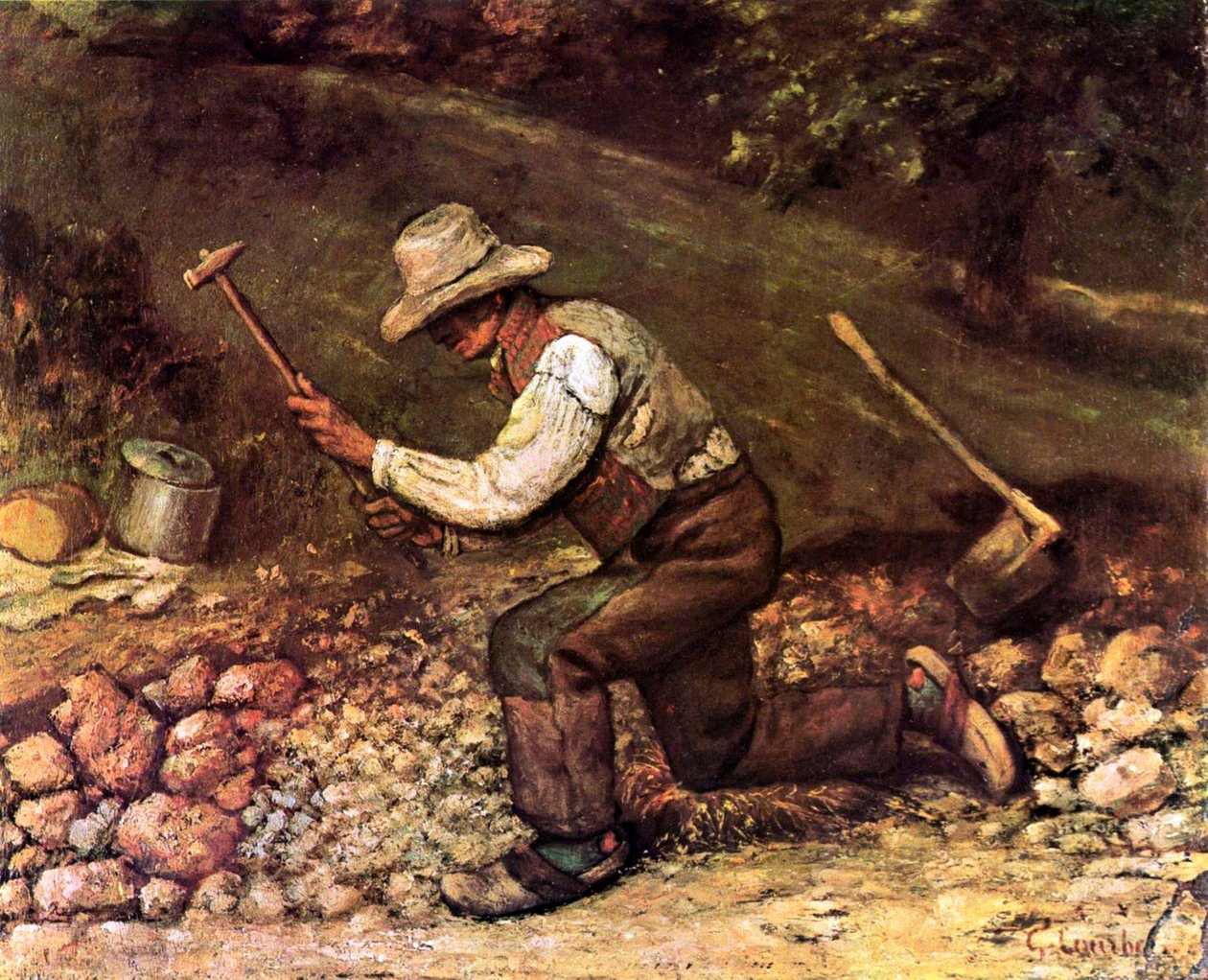Steinhauer autorstwa Gustave Courbet