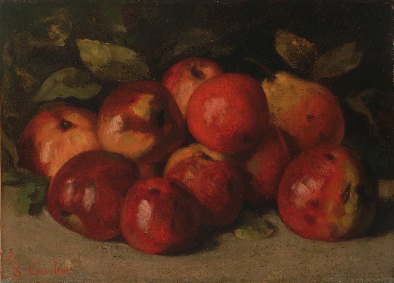 Martwa natura z jabłkami i gruszką autorstwa Gustave Courbet