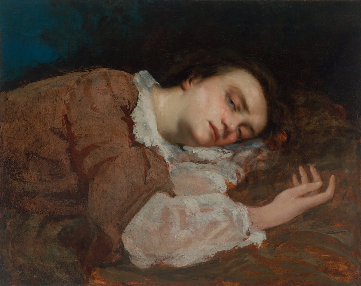 Studium dla dam nad brzegiem Sekwany Lato, 1856 r autorstwa Gustave Courbet