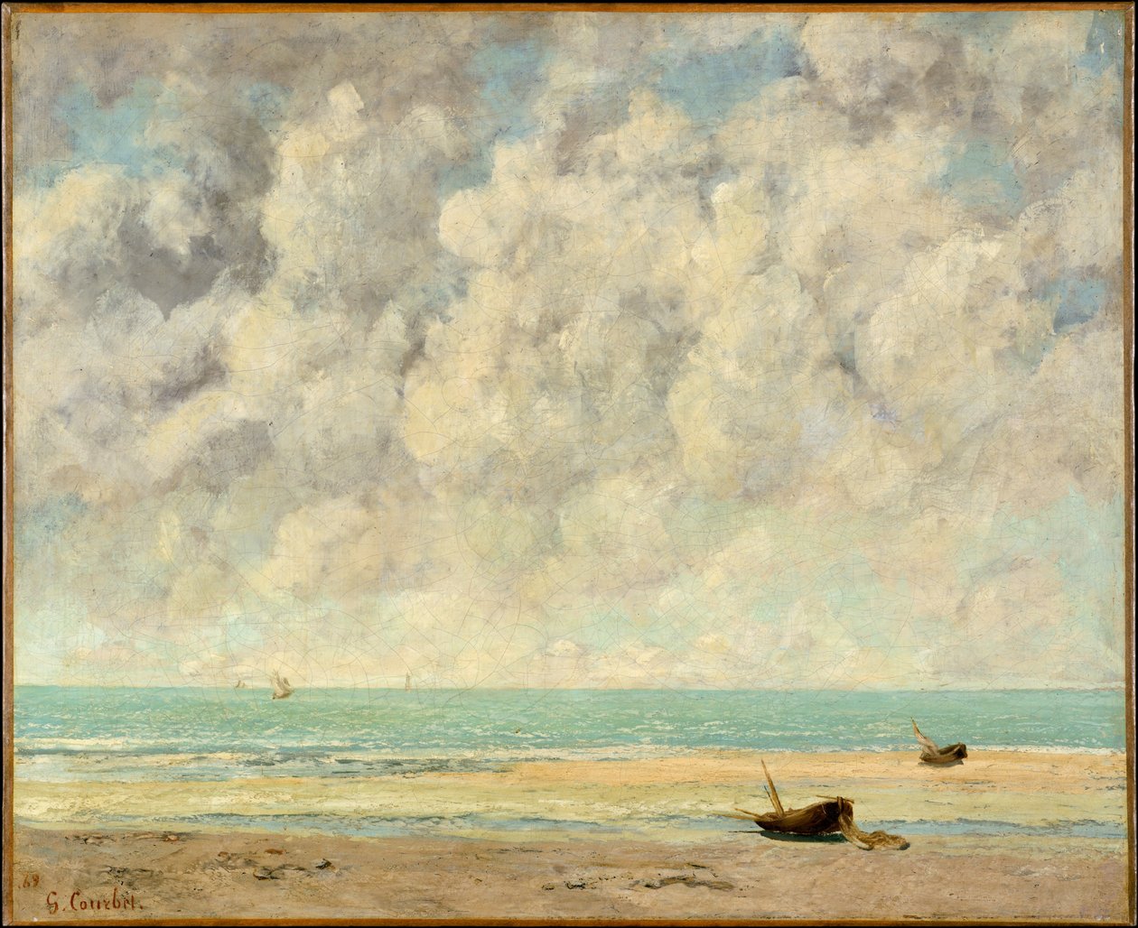 Spokojne morze autorstwa Gustave Courbet